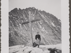 Balmhorn, vue depuis la cabane du col de Lötschen, 1940–1942